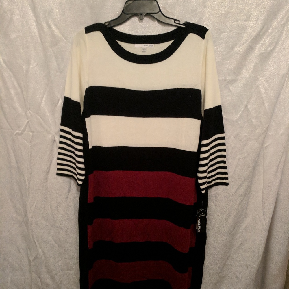 Studio One New York Womens Sweater Dress